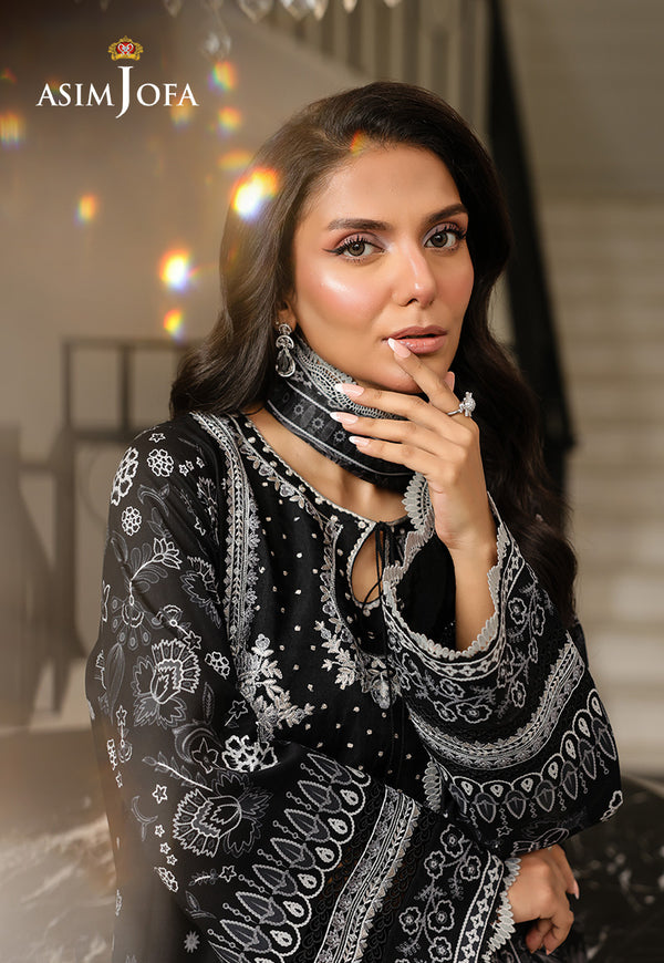 Asim Jofa | Summer Rhapsody |  AJMCH-06 EMBROIDERED LAWN - House Of Hania