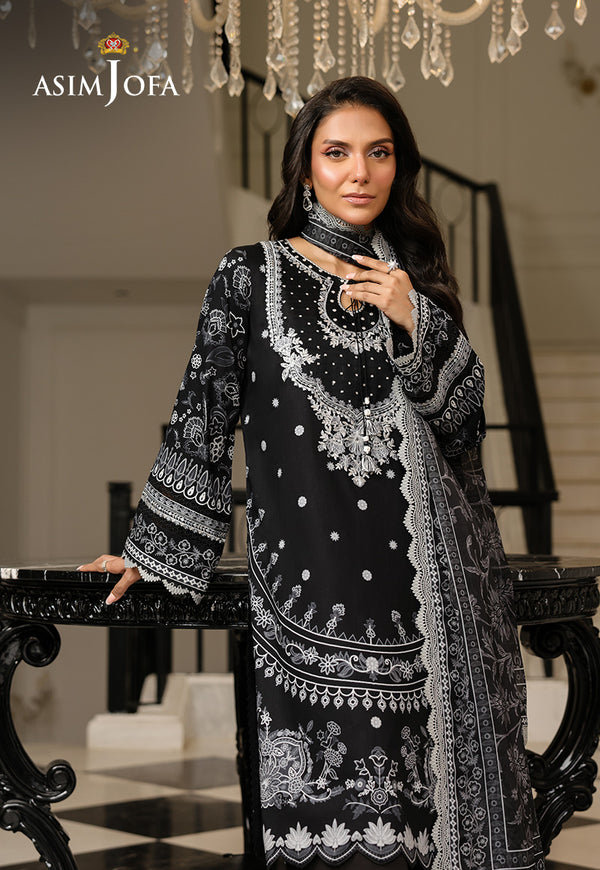 Asim Jofa | Summer Rhapsody |  AJMCH-06 EMBROIDERED LAWN - House Of Hania
