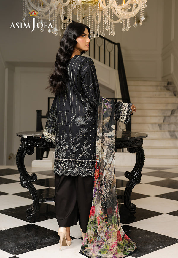 Asim Jofa | Summer Rhapsody | AJMCH-12 EMBROIDERED LAWN - House Of Hania