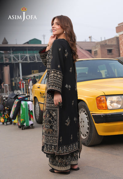 Asim Jofa | Summer Rhapsody | AJUBU-01 Embroidered Jacquard - House Of Hania
