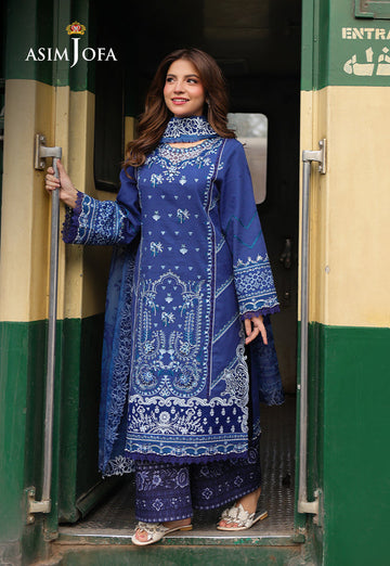 Asim Jofa | Summer Rhapsody |  AJUBU-02 Embroidered Jacquard - House Of Hania