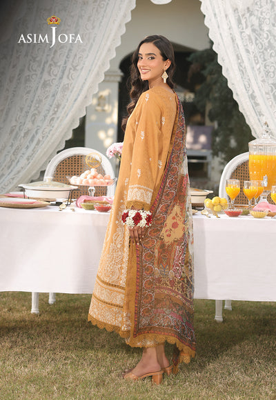 Asim Jofa | Summer Rhapsody | AJUBU-04 Embroidered Jacquard - House Of Hania