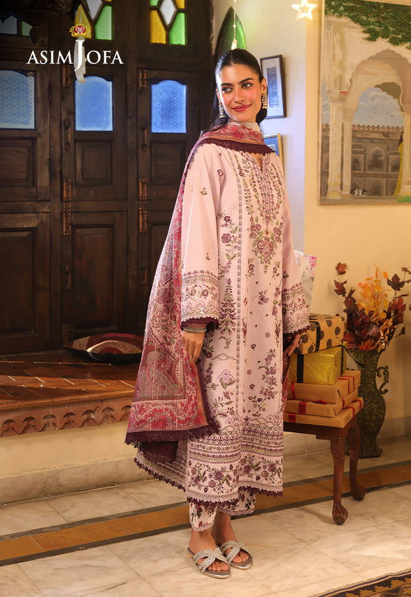 Asim Jofa | Summer Rhapsody | AJUBU-05 Embroidered Jacquard - House Of Hania