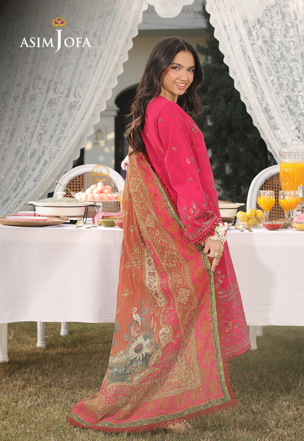 Asim Jofa | Summer Rhapsody | AJUBU-06 Embroidered Jacquard - House Of Hania