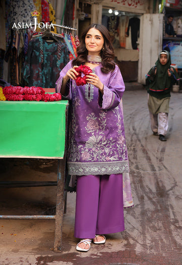 Asim Jofa | Summer Rhapsody | AJUBU-07 Embroidered Lawn - House Of Hania