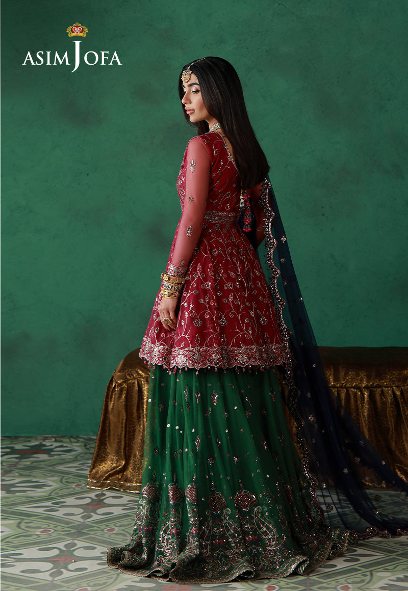 Asim Jofa | Wedding Festive Collection | AJULN-08 - House Of Hania