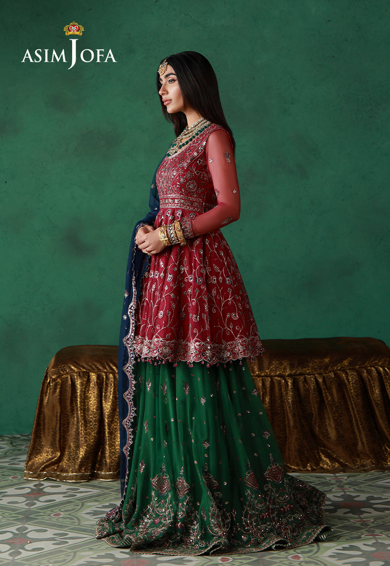 Asim Jofa | Wedding Festive Collection | AJULN-08 - House Of Hania