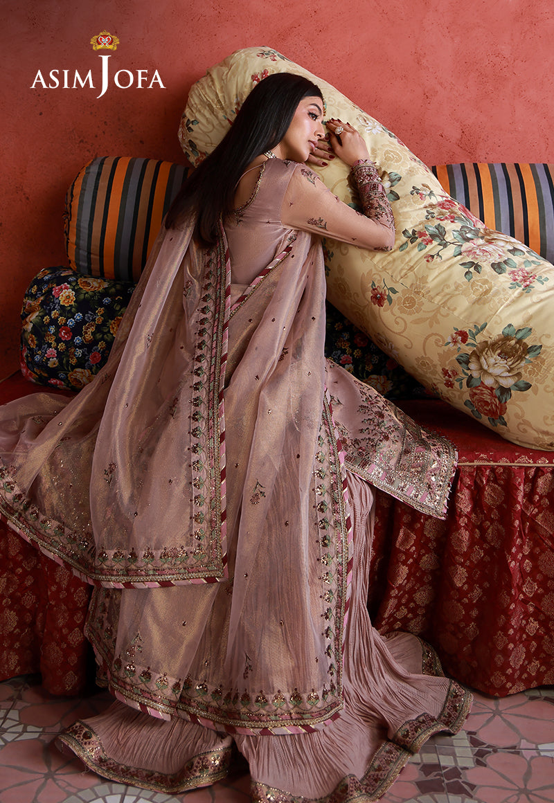 Asim Jofa | Wedding Festive Collection | AJULN-12 - House Of Hania