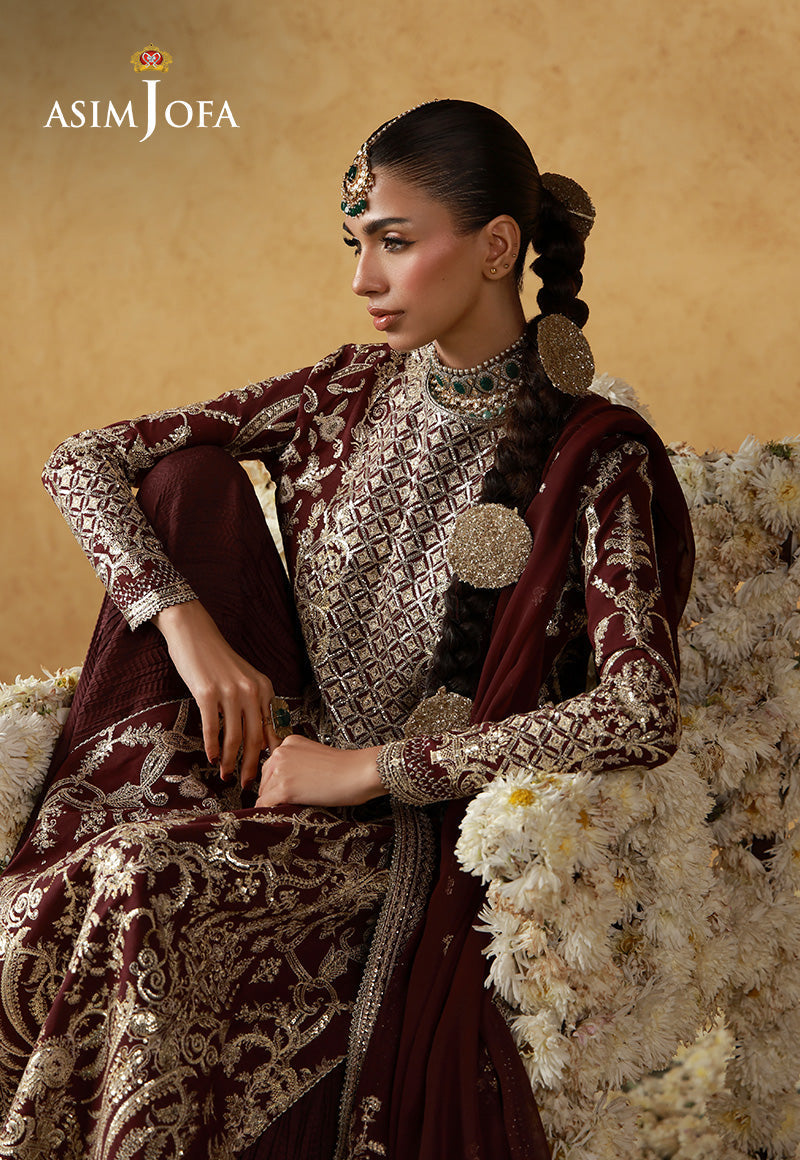 Asim Jofa | Wedding Festive Collection | AJULN-17 - House Of Hania