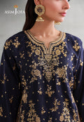Asim Jofa | luxury Pret'26 | AJLPN-04 Embroidered Poly Silk Stitched 2pcs - House Of Hania