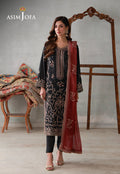 Asim Jofa | luxury Pret'26 | AJLPN-06 Embroidered Poly Silk Stitched 3pcs - House Of Hania