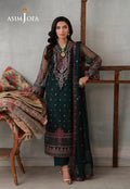Asim Jofa | luxury Pret'26 | AJLPN-08 Embroidered Poly Net Stitched 3pcs - House Of Hania