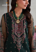 Asim Jofa | luxury Pret'26 | AJLPN-08 Embroidered Poly Net Stitched 3pcs - House Of Hania