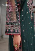 Asim Jofa | luxury Pret'26 | AJLPN-08 Embroidered Poly Net Stitched 3pcs - House Of Hania