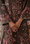 Asim Jofa | luxury Pret'26 | AJLPN-10 Embroidered Poly Silk Stitched 3pcs - House Of Hania