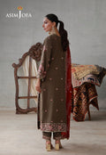 Asim Jofa | luxury Pret'26 | AJLPN-10 Embroidered Poly Silk Stitched 3pcs - House Of Hania