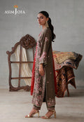 Asim Jofa | luxury Pret'26 | AJLPN-10 Embroidered Poly Silk Stitched 3pcs - House Of Hania