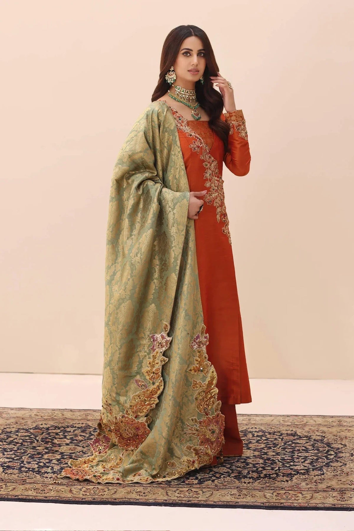 Musferah Saad | Ethereal Embrace | Tangerine Aura