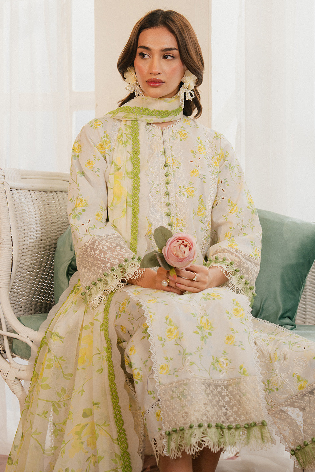 Ayzel | Armelia Printed Lawn 25 | Cyrilla - House Of Hania