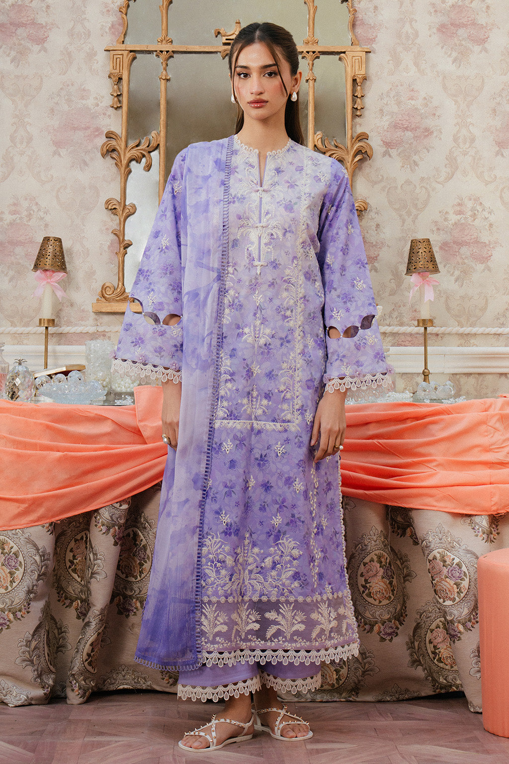 Ayzel | Armelia Printed Lawn 25 | Delilah - House Of Hania