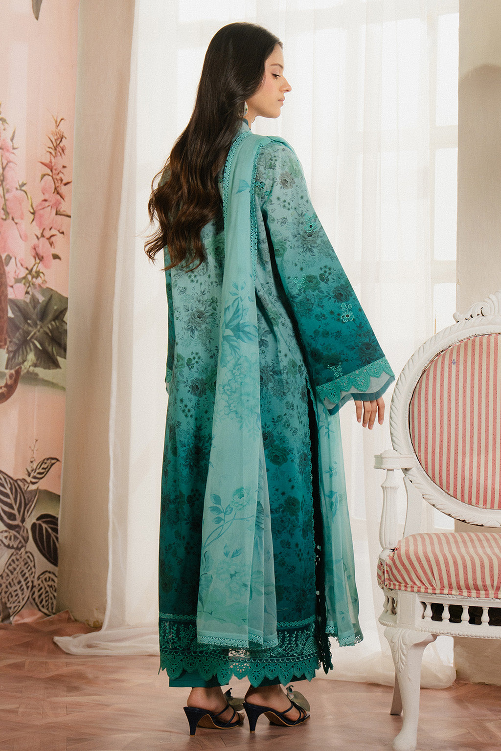 Ayzel | Armelia Printed Lawn 25 | Esmera - House Of Hania