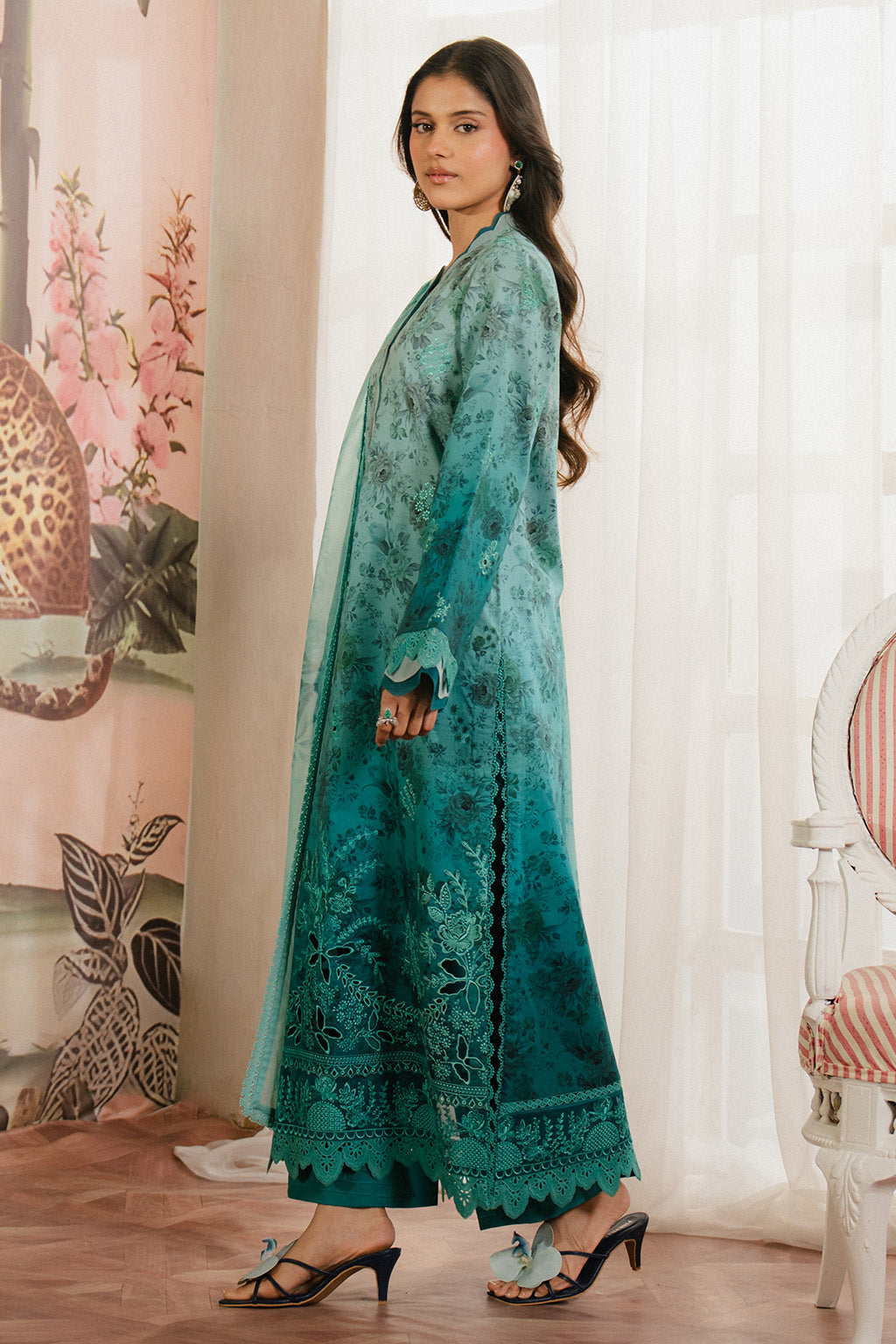 Ayzel | Armelia Printed Lawn 25 | Esmera - House Of Hania