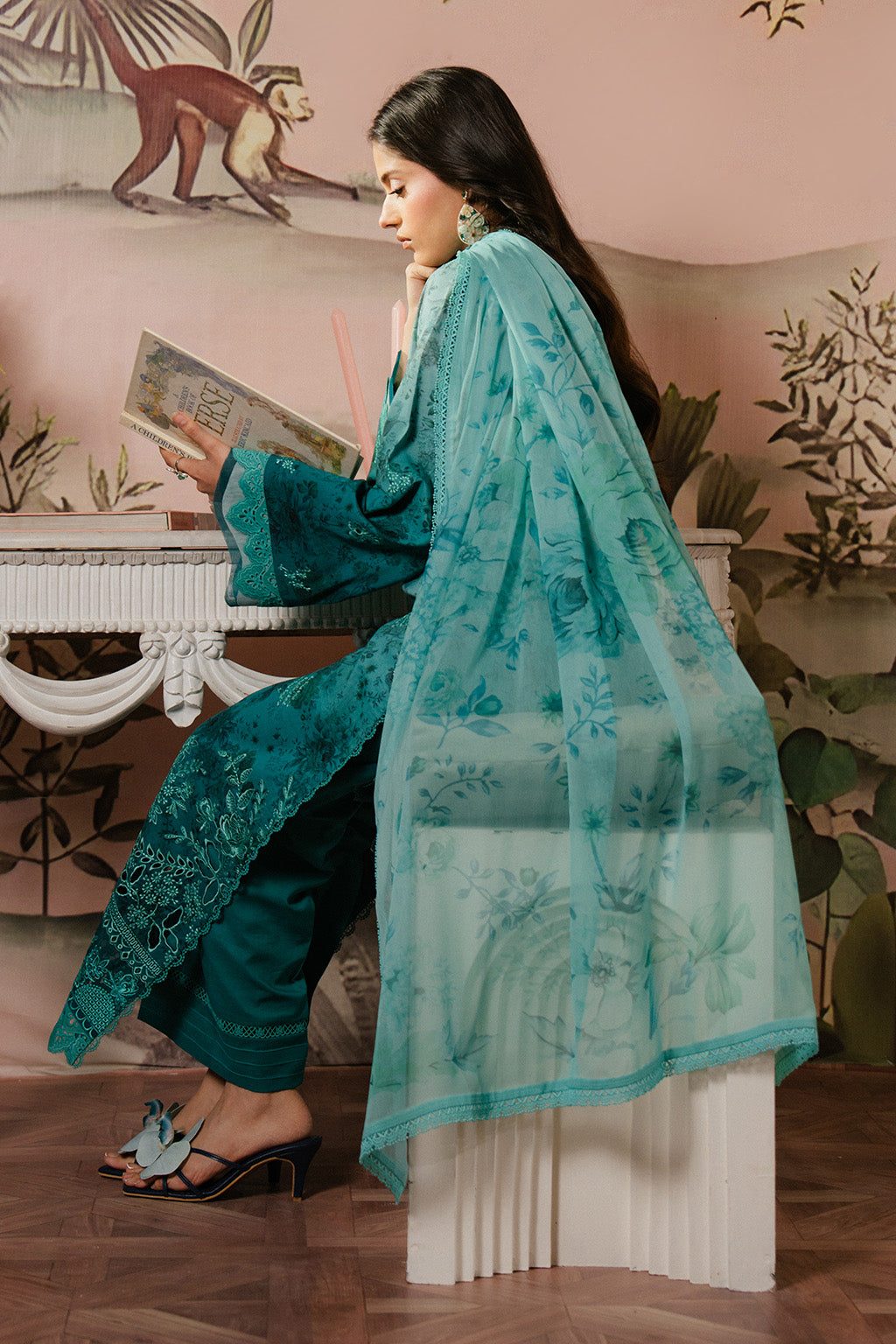 Ayzel | Armelia Printed Lawn 25 | Esmera - House Of Hania