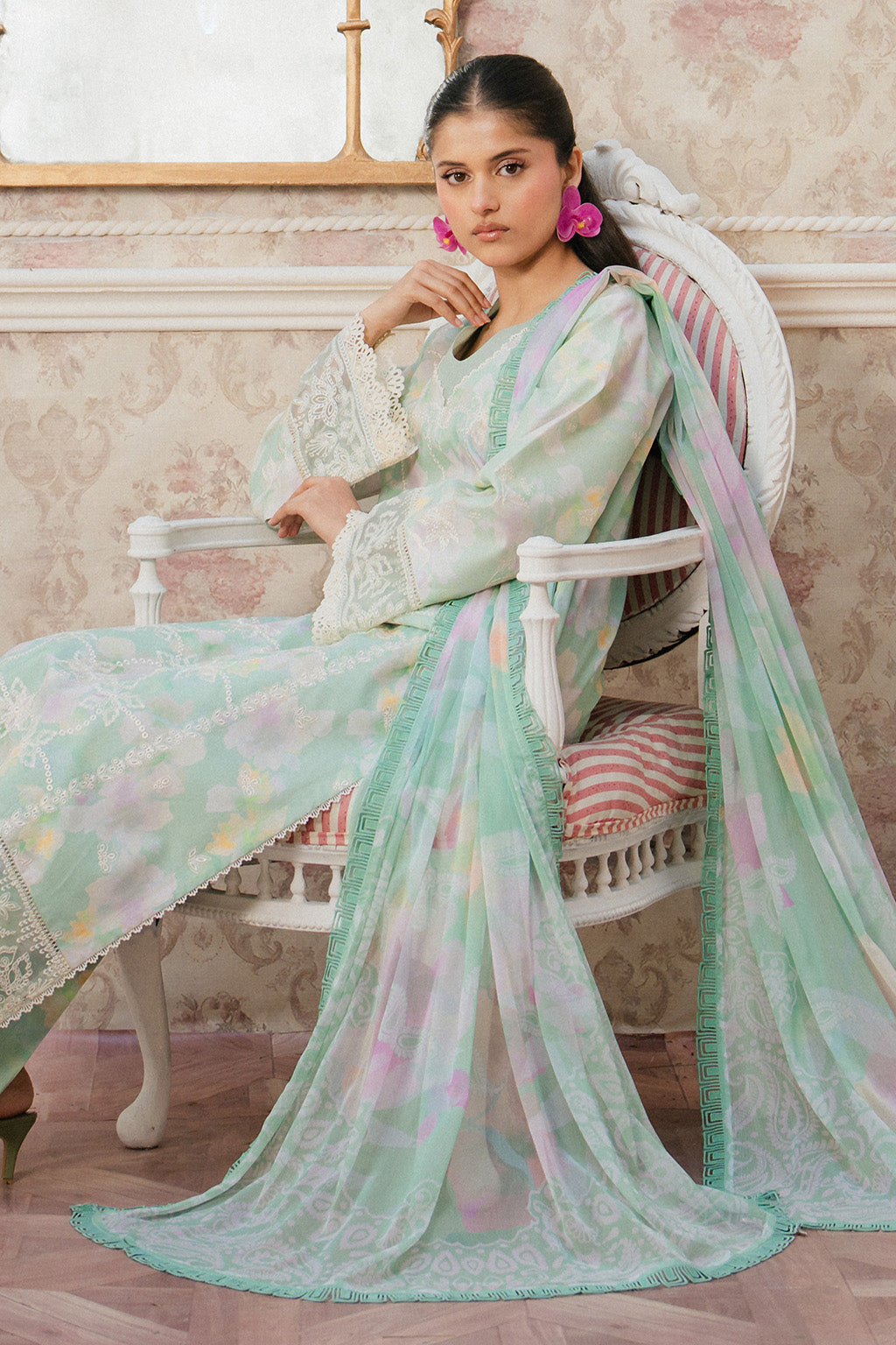 Ayzel | Armelia Printed Lawn 25 | Liora - House Of Hania