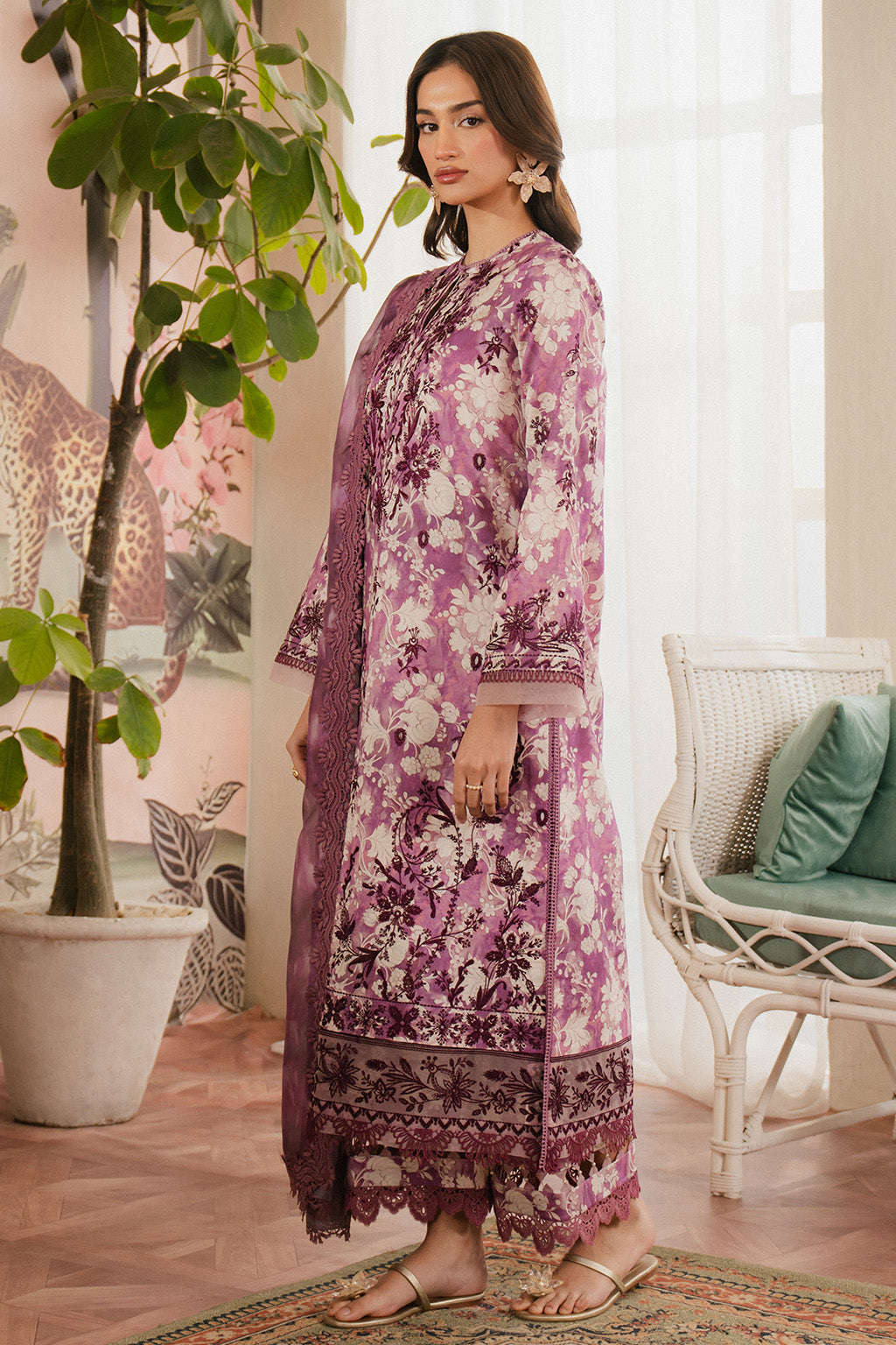 Ayzel | Armelia Printed Lawn 25 | Ren - House Of Hania