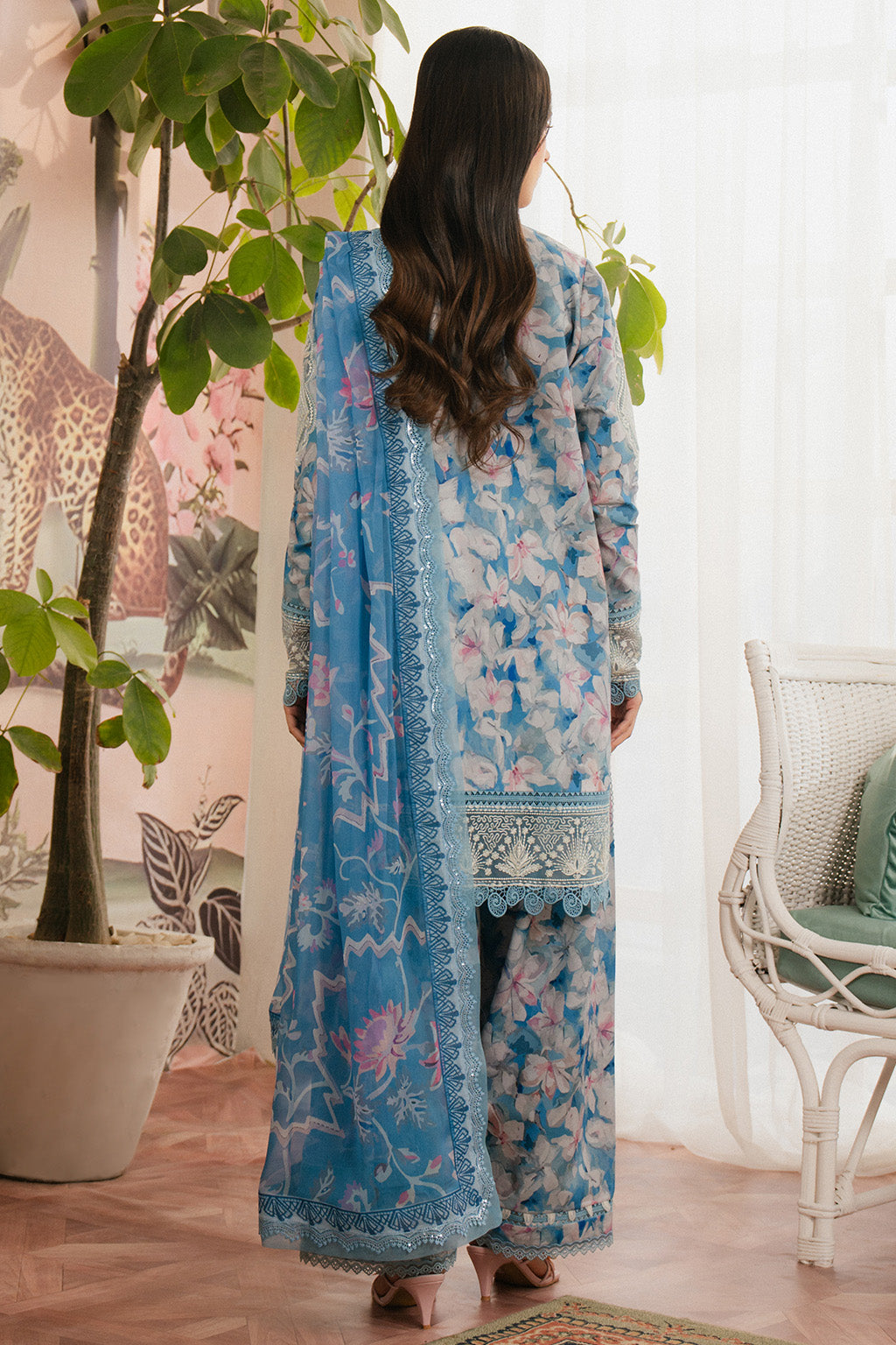 Ayzel | Armelia Printed Lawn 25 | Scilla - House Of Hania