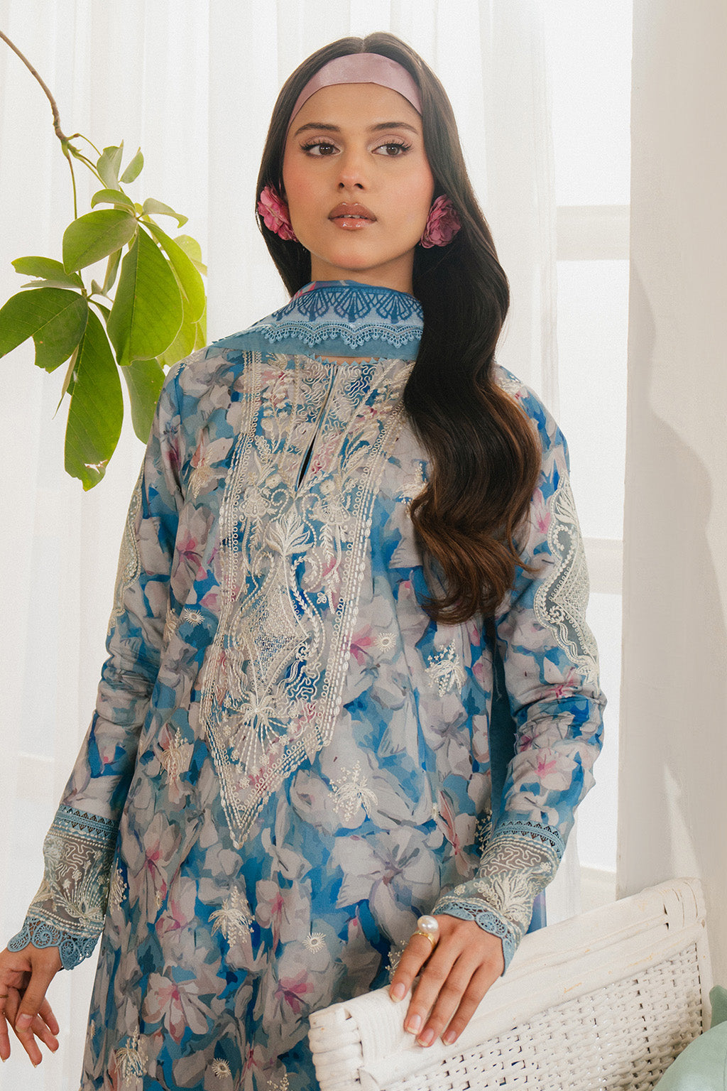 Ayzel | Armelia Printed Lawn 25 | Scilla - House Of Hania