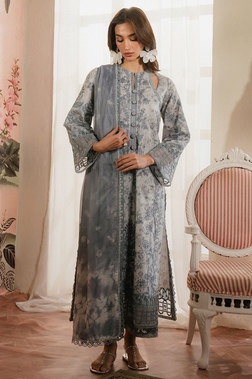 Ayzel | Armelia Printed Lawn 25 | Selviana - House Of Hania