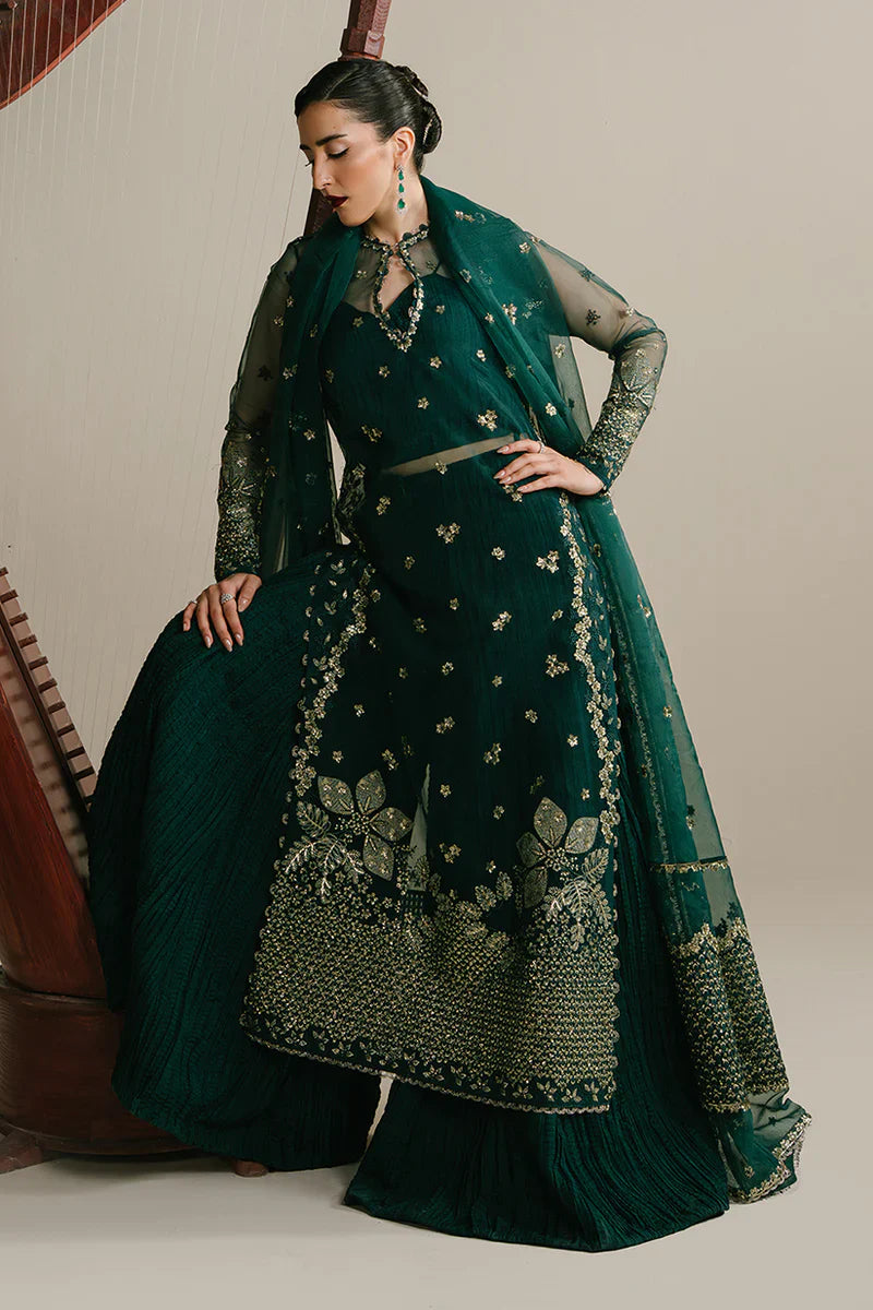 Ayzel | Golden Hour Premium Pret | Emerald Nocturne - House Of Hania