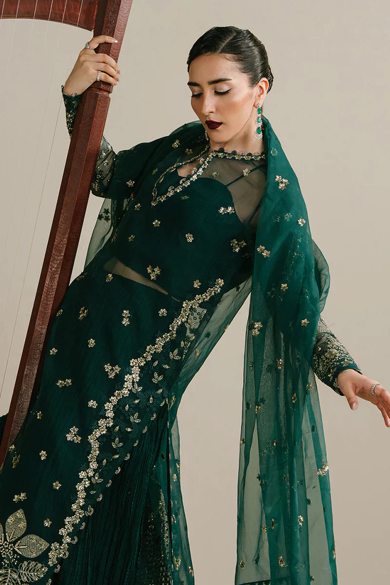 Ayzel | Golden Hour Premium Pret | Emerald Nocturne - House Of Hania