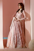 Ayzel Luminara Embroidered Net 3Pc Suit AWF-05 EARL - House Of Hania