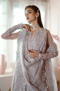 Ayzel Luminara Embroidered Net 3Pc Suit AWF-07 FREYA - House Of Hania