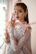 Ayzel Luminara Embroidered Net 3Pc Suit AWF-07 FREYA - House Of Hania