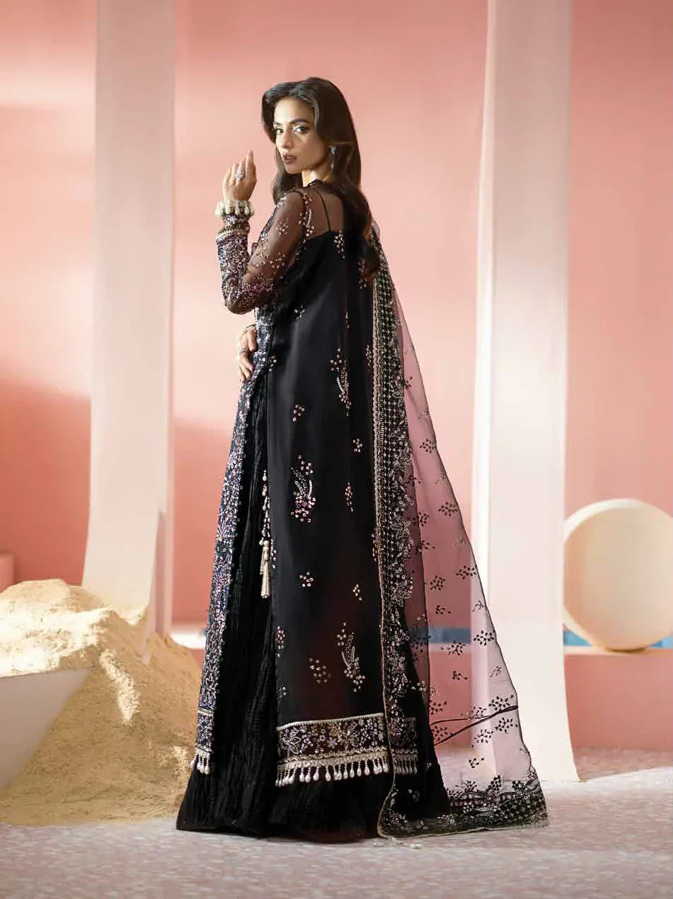 Ayzel Luminara Embroidered Organza 3Pc Suit AWF-01 MILAN - House Of Hania