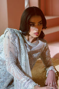 Ayzel Luminara Embroidered Organza 3Pc Suit AWF-09 TALIA - House Of Hania
