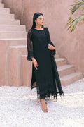 Azure | Embroidered Ensembles 3 Pcs | Charcoal Charm - House Of Hania
