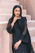 Azure | Embroidered Ensembles 3 Pcs | Charcoal Charm - House Of Hania