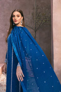Azure | Embroidered Ensembles 3 Pcs | Radiant Sky - House Of Hania