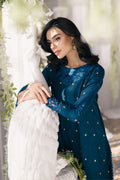 Azure | Ensembles Embroidered Formals | Aegean Breeze - House Of Hania