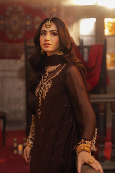 Azure | Ensembles Embroidered Formals | Amber Aura - House Of Hania