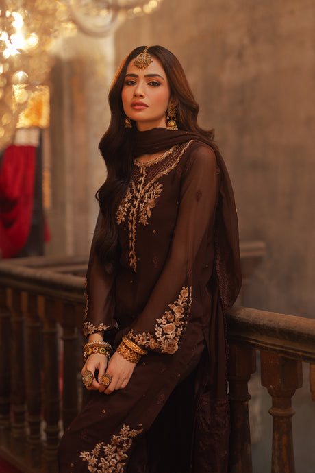 Azure | Ensembles Embroidered Formals | Amber Aura - House Of Hania