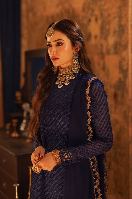 Azure | Ensembles Embroidered Formals | Aqua Serene - House Of Hania