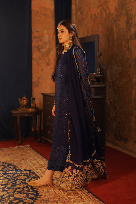 Azure | Ensembles Embroidered Formals | Aqua Serene - House Of Hania