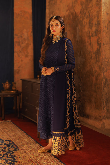Azure | Ensembles Embroidered Formals | Aqua Serene - House Of Hania