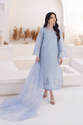 Azure | Ensembles Embroidered Formals | Ashen Grace - House Of Hania