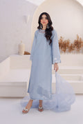 Azure | Ensembles Embroidered Formals | Ashen Grace - House Of Hania
